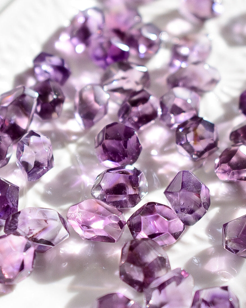 Smoky Amethyst Faceted Gem