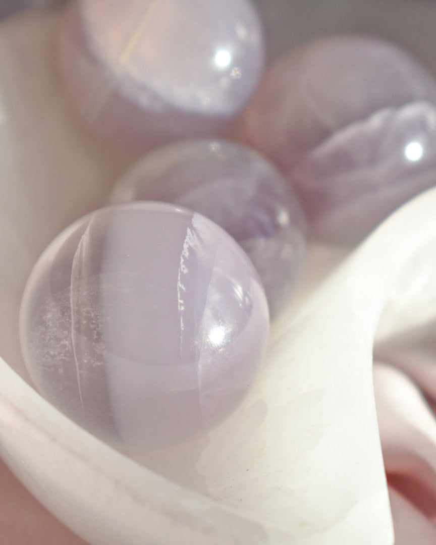 Yttrium Lavender Fluorite Sphere *choose your own*