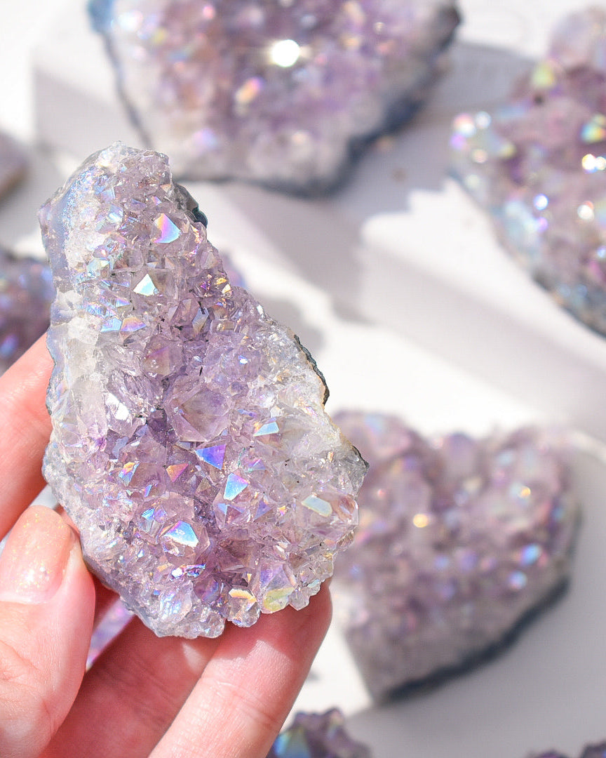 Amethyst Aura Cluster