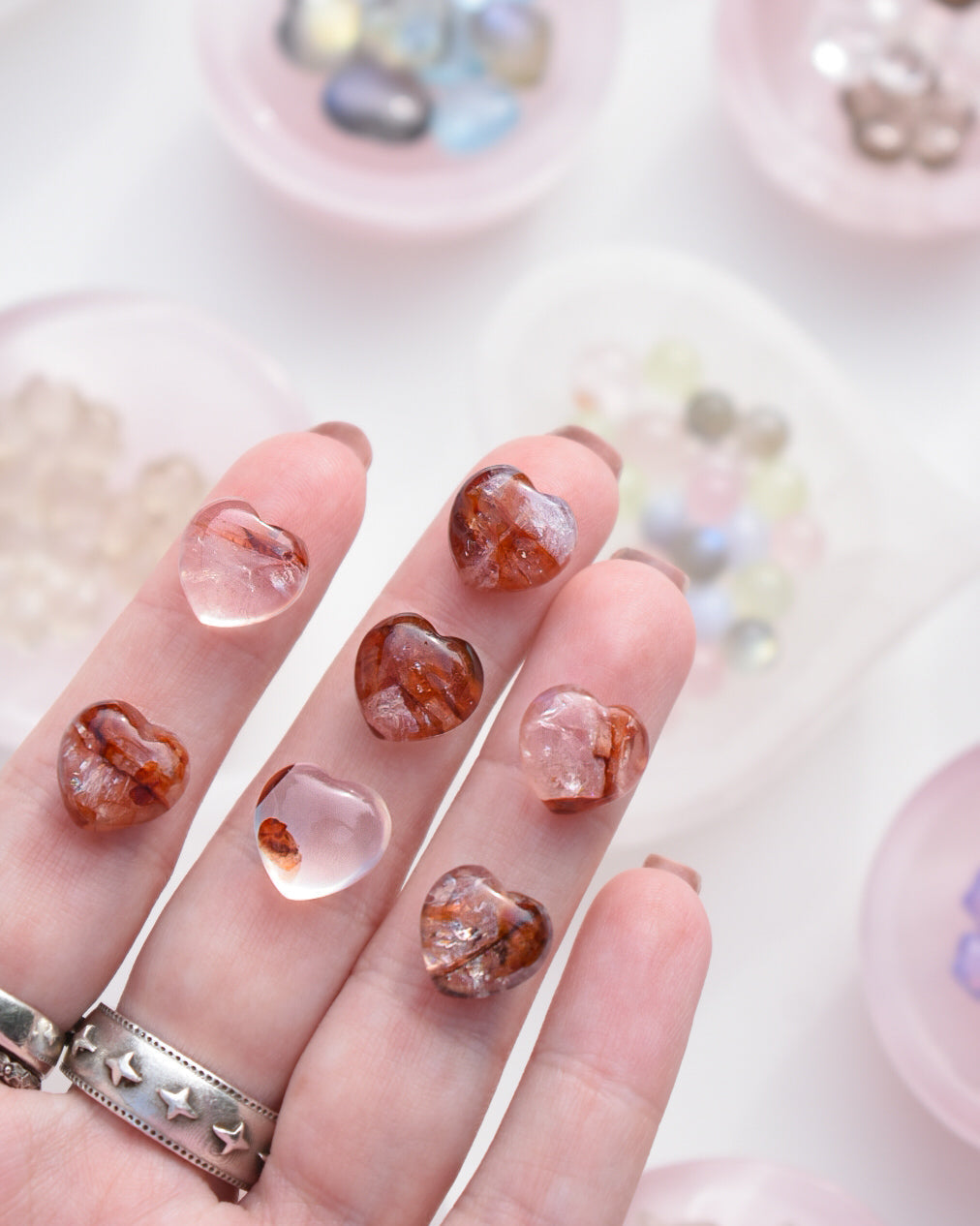 Fire Quartz Mini Heart