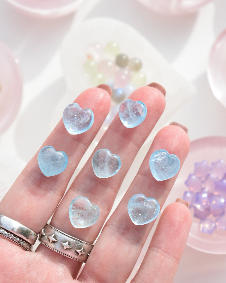 Aquamarine Mini Heart