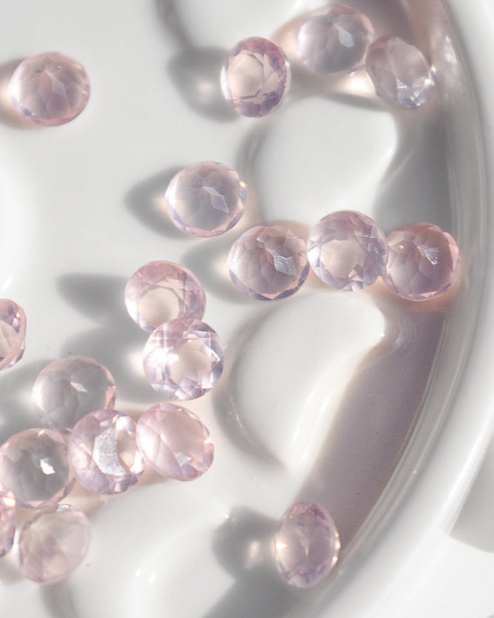 Rose Quartz Faceted Tiny Gem