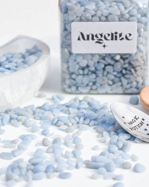Angelite Crystal Chips