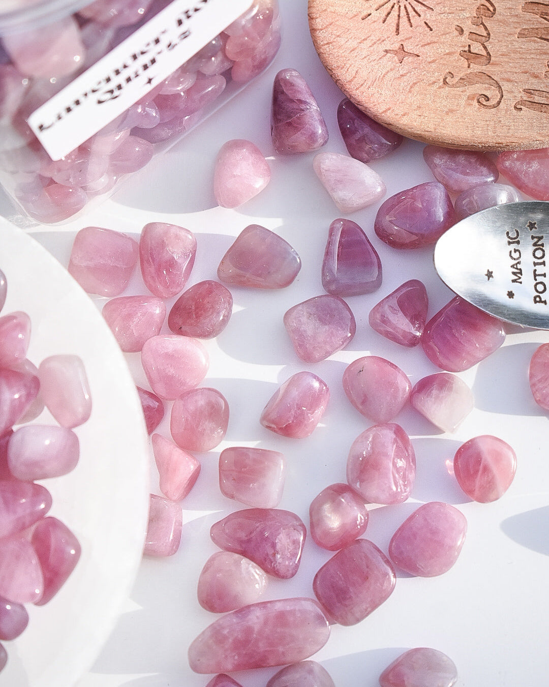 Lavender Rose Quartz Mini Tumbles/Chips