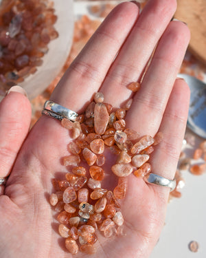 Sunstone Crystal Chips