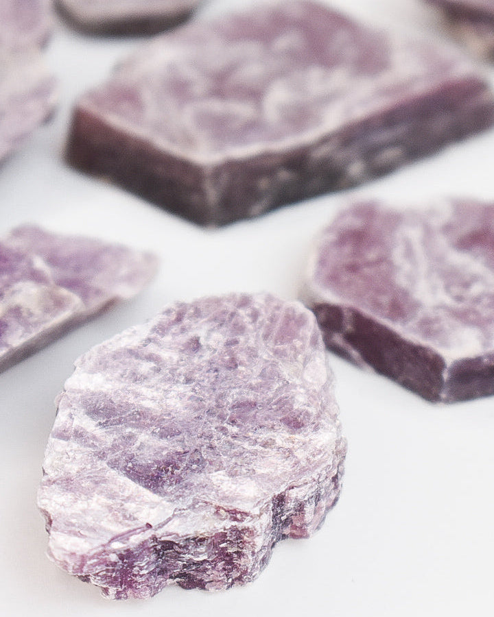 Gem Lepidolite Mica Slice