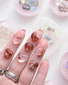 Fire Quartz Mini Heart