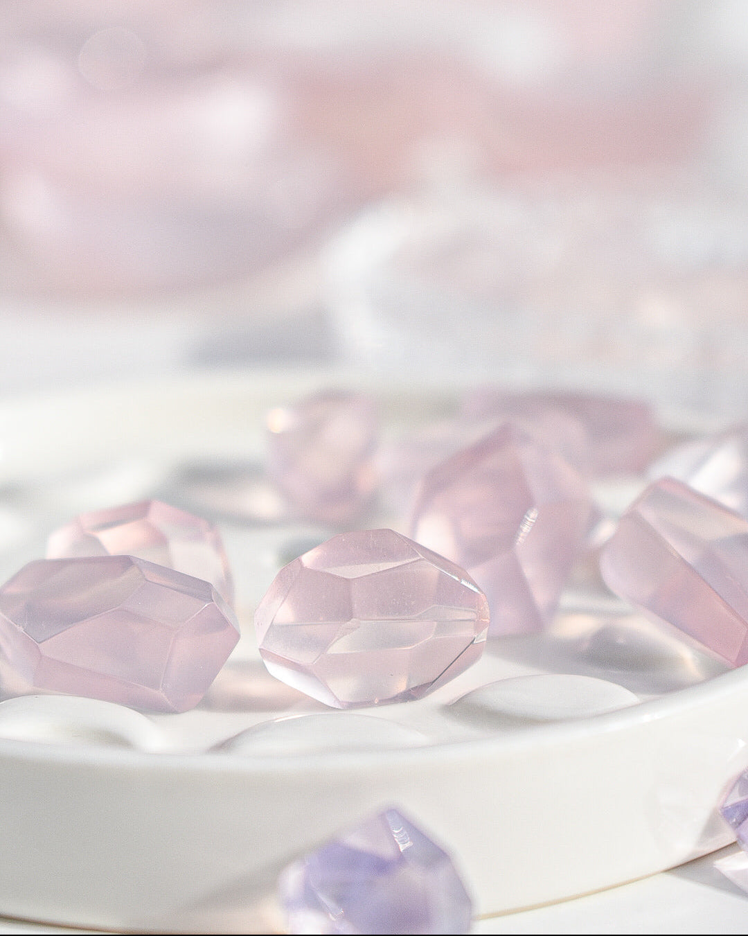 Rose Quartz Faceted Gem
