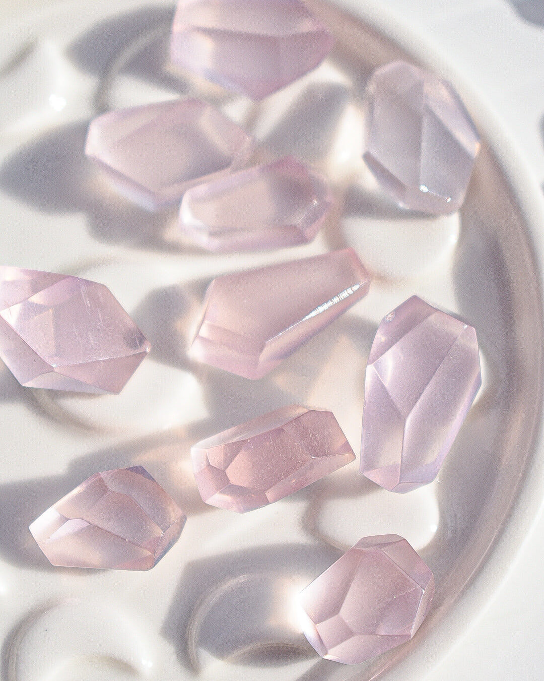 Rose Quartz Faceted Gem