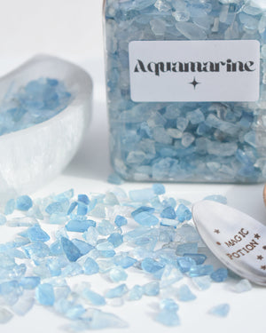 Aquamarine Crystal Chips