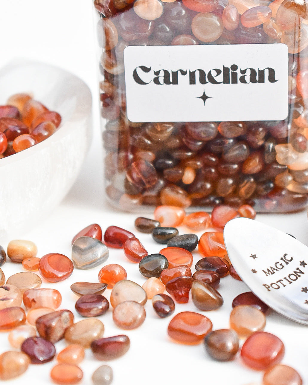 Carnelian Crystal Mini Tumbles/Chips