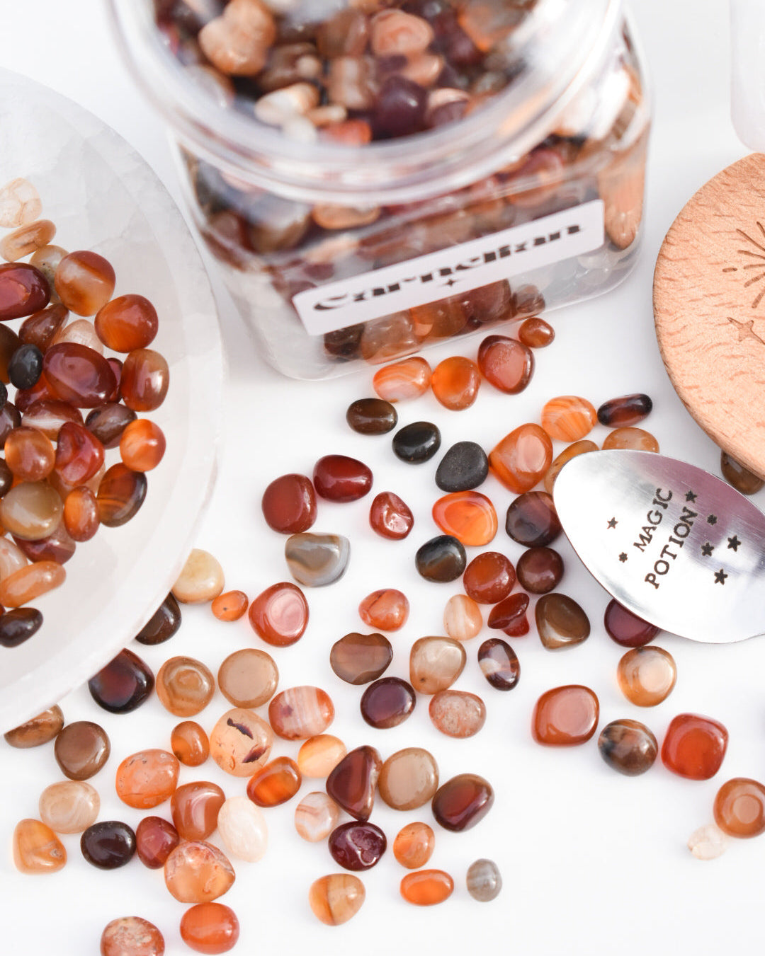 Carnelian Crystal Mini Tumbles/Chips