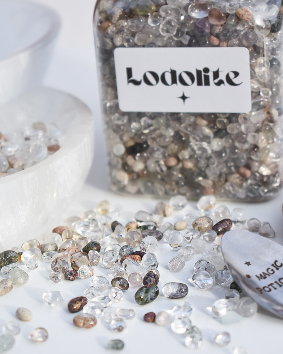 Lodolite Crystal Chips