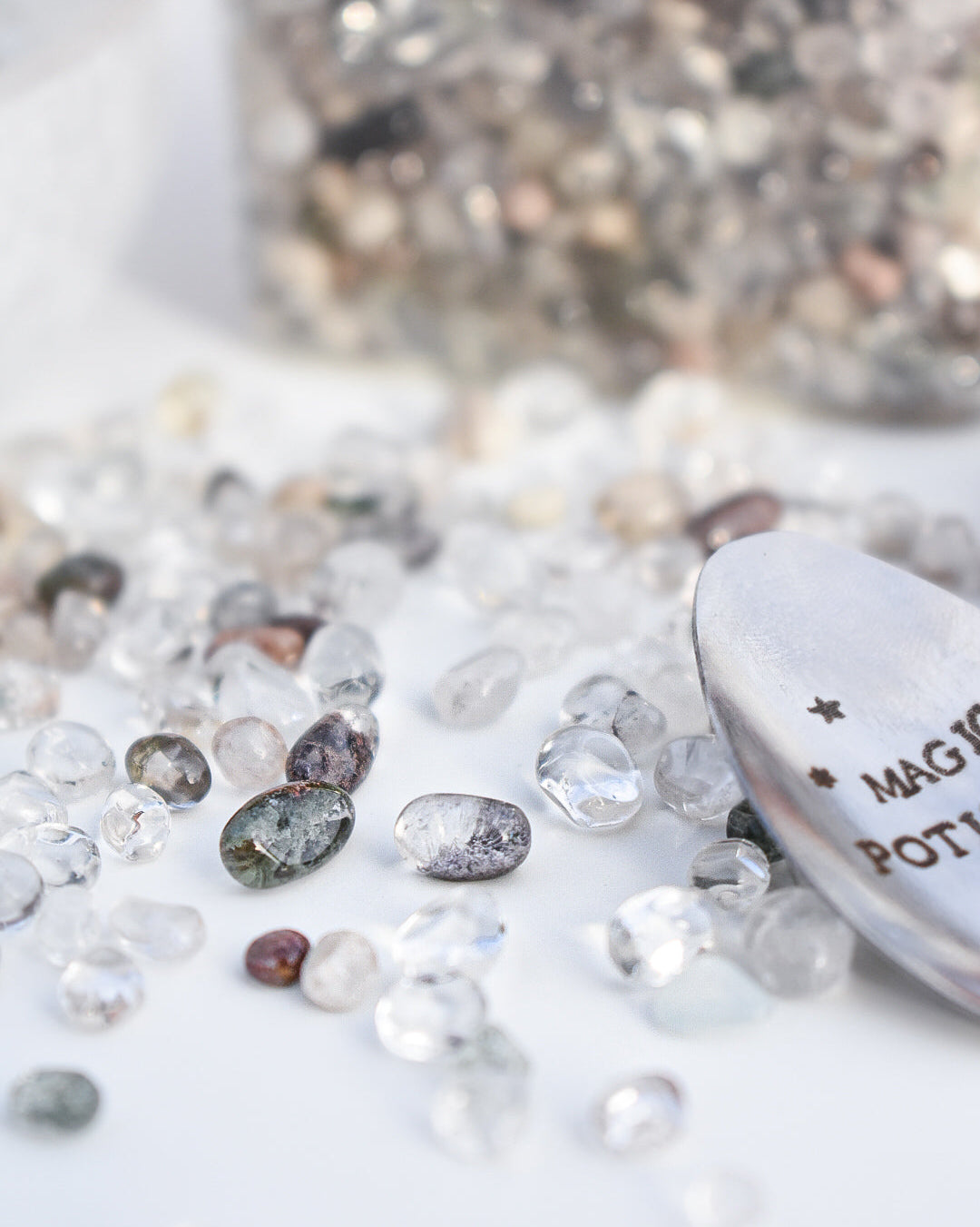 Lodolite Crystal Chips