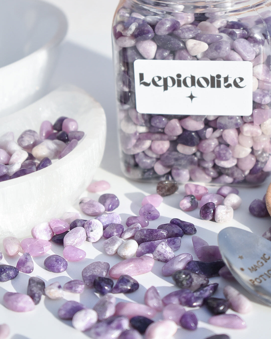 Lepidolite Crystal Chips