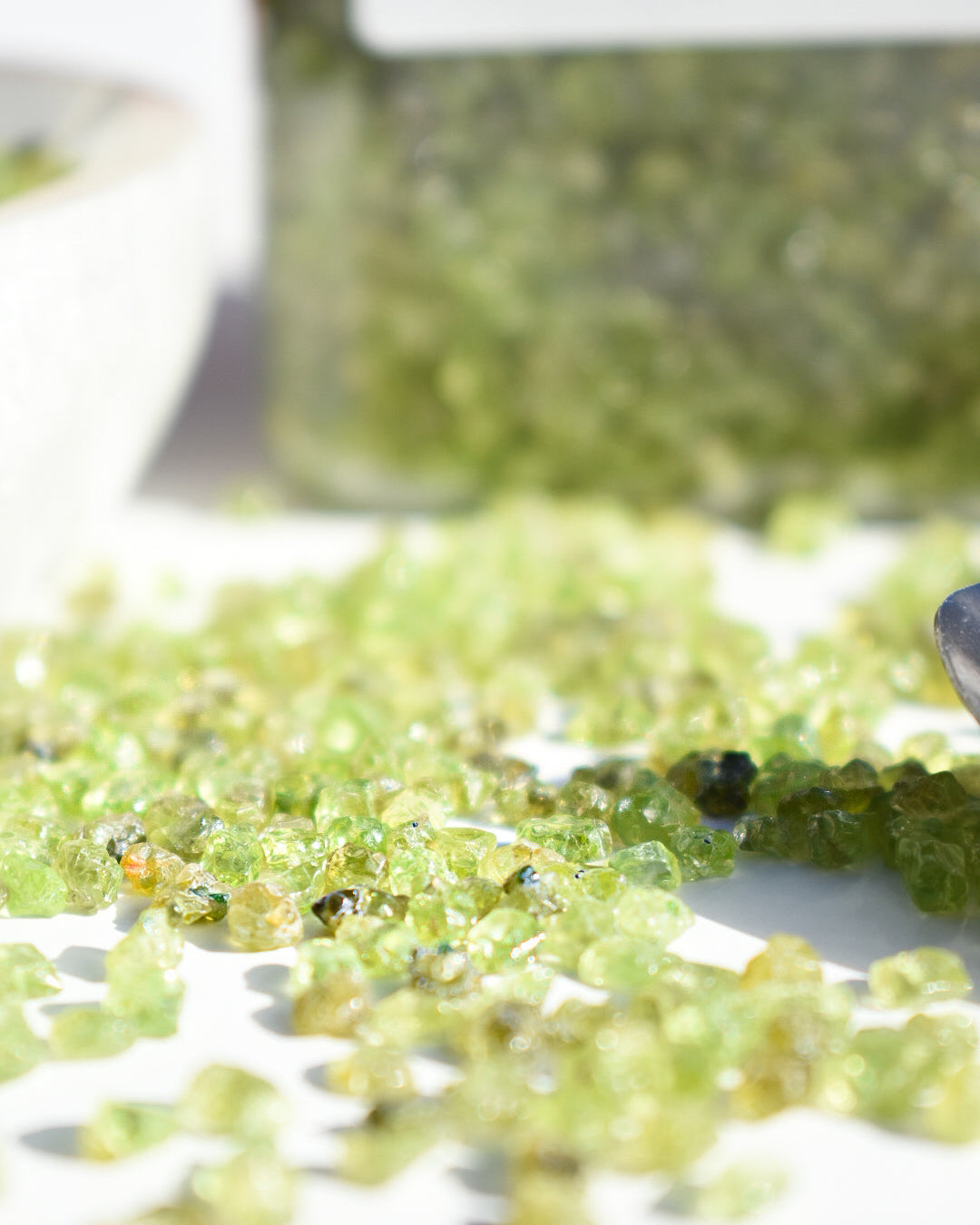 Peridot Crystal Chips