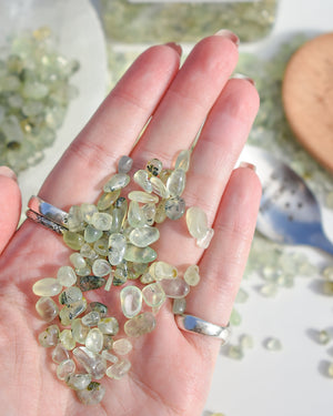 Prehnite Crystal Chips