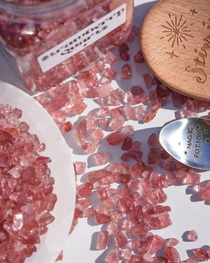 Strawberry Quartz Crystal Chips