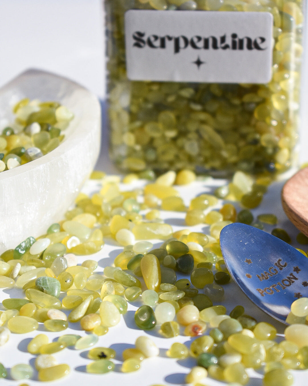 Serpentine Crystal Chips